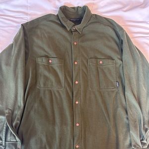 Vintage Patagonia men's fleece snap button shirt
